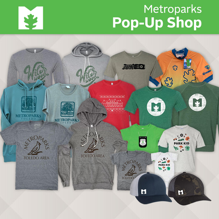 Metroparks Merchandise is available for purchase.